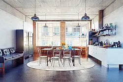 Rundt tæppe - Rouen (beige)