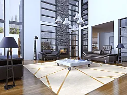 Wilton-tæppe - Bellizzi (hvid)