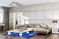 Wilton-tæppe - Gallo (blå)