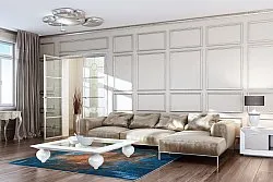 Wilton-tæppe - Tierzo (blå)