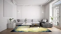 Wilton-tæppe - Pamplona (blå)