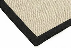 Sisaltæppe - Agave (sort/offwhite)