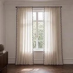 Gardiner 2-pak - Bomuldsgardiner Yrsa (lys beige)