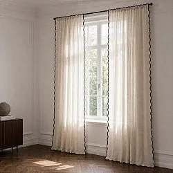 Gardiner 2-pak - Bomuldsgardiner Yrsa (lys beige)