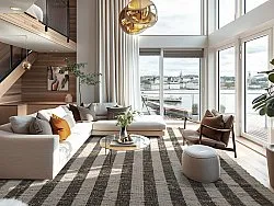 Bomuldstæppe - Hedda (sort)