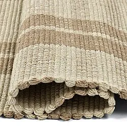 Bomuldstæppe - Husvik (beige)