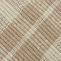 Bomuldstæppe - Husvik (beige)