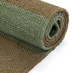 Bomuldstæppe - Nilo (mosgrøn)