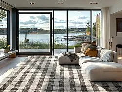 Bomuldstæppe - Noomi (sort)