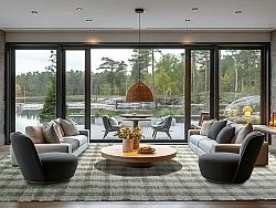 Bomuldstæppe - Noomi (grøn)