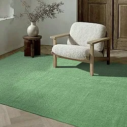 Bomuldstæppe - Rigolet (grøn)