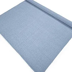 Bomuldstæppe - Rigolet (lyseblå)