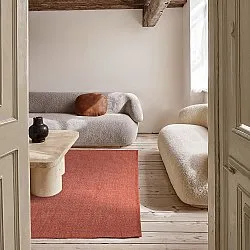 Bomuldstæppe - Rigolet (terracotta)