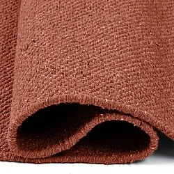 Bomuldstæppe - Rigolet (terracotta)