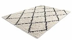 Ryatæpper - Alcott Natural Cotton Shaggy (sort/hvid)