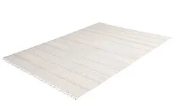 Bomuldstæppe - Lilje (lys beige)