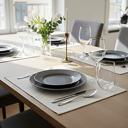 Bordskåner 2-pakke - Niva (fløde)