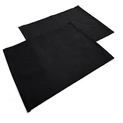 Bordskåner 2-pakke - Niva (sort)