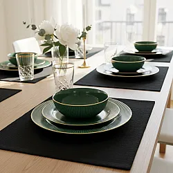 Bordskåner 2-pakke - Niva (sort)