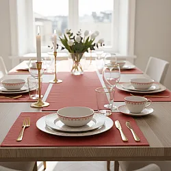 Bordskåner 2-pakke - Niva (rose)