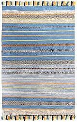 Tapis Coton - Bouira (bleu/multi)