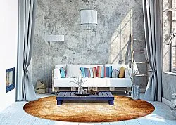 Rundt tæppe - Rimini (brun)