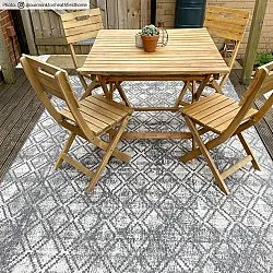 Tæpper til indendørs/udendørs brug - Brussels Grey (grå)