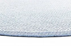 Rundt tæppe - Monsaraz (blå)