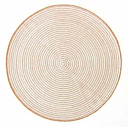 Rundt tæppe - Ferragudo (orange)