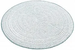 Rundt tæppe - Ferragudo (grøn)