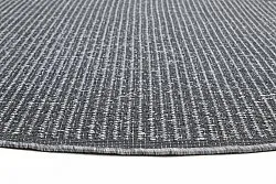 Rundt tæppe - Tromsø (antracit)