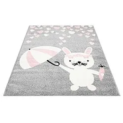 Børnetæppe - Bubble Rain (grå)