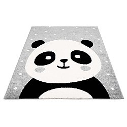 Børnetæppe - Bubble Panda (grå)