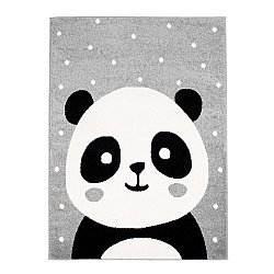 BØRNETÆPPER - SKØNNE TÆPPER TIL DIT BARNS VÆRELSE Tæppe til børneværelse til dreng pige Bubble grå Panda