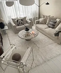 Ryatæpper - Cannes (hvid)