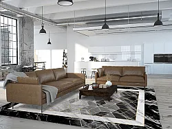 Wilton-tæppe - Castello (sort/hvid)