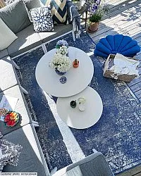 Tæpper til indendørs/udendørs brug - Brussels Weave (blå)