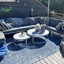 Tæpper til indendørs/udendørs brug - Brussels Weave (blå)