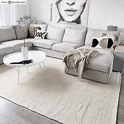 Uldtæppe - Coastal (creme)