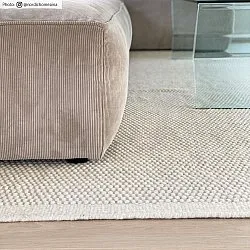 Uldtæppe - Coastal (creme)