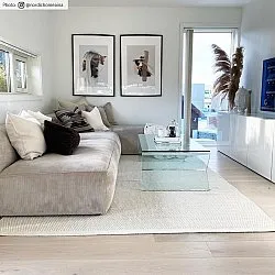 Uldtæppe - Coastal (creme)