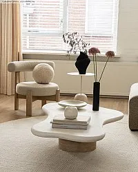 Runde tæpper - Coastal (cream)