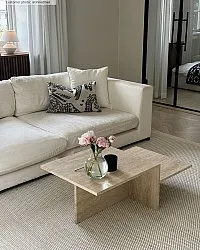 Uldtæppe - Coastal (creme)