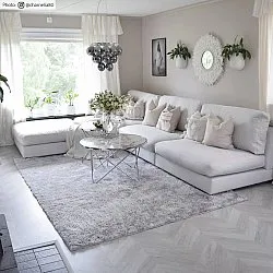 Ryatæpper - Cosy (silver)