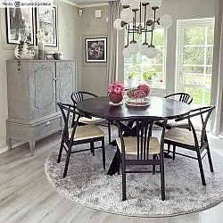 Runde tæpper - Cosy (silver)