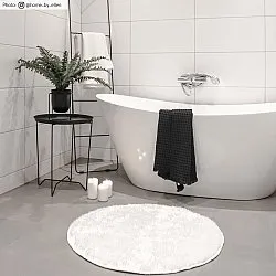 Runde tæpper - Cosy (hvid)