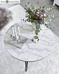 Runde tæpper - Cosy (hvid)