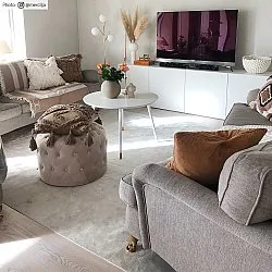 Wilton-tæppe - Art Silk (lysegrå/beige)