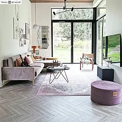 Wilton-tæppe - Badem (rosa/multi)