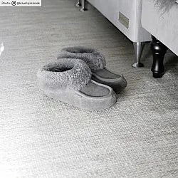 Uldtæppe - Dhurry (natur)